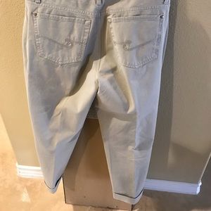 Cambio khaki cuffed cropped pants